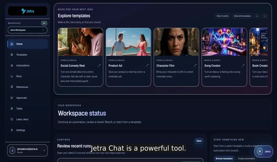 Jetra Chat walkthrough preview